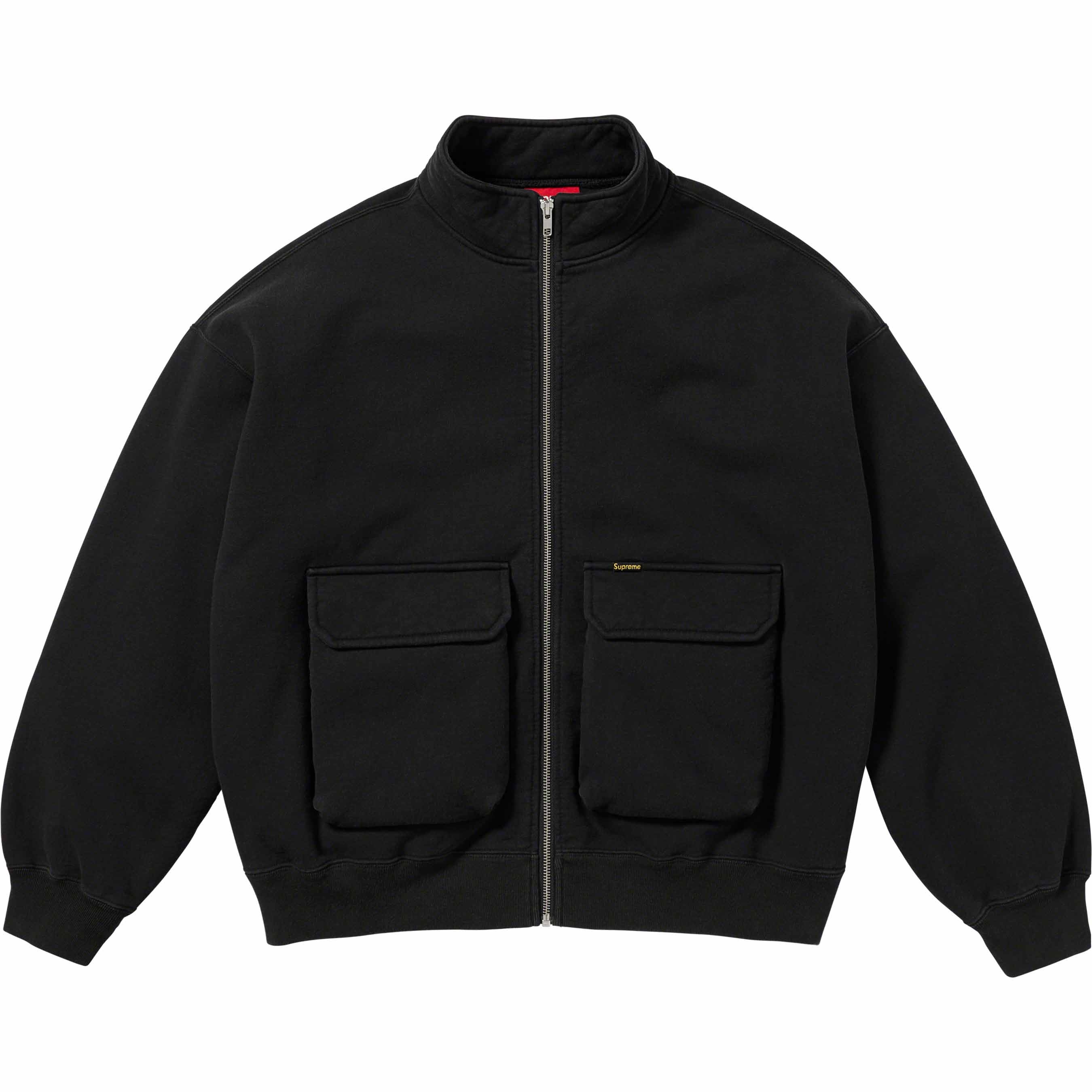 Cargo Pocket Zip Up Sweatshirt view 9